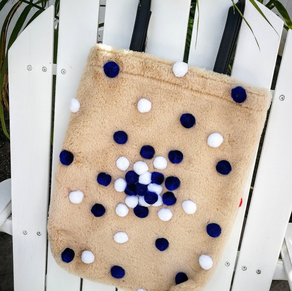 NEW doublesided Eco handmade handbag recycled tote